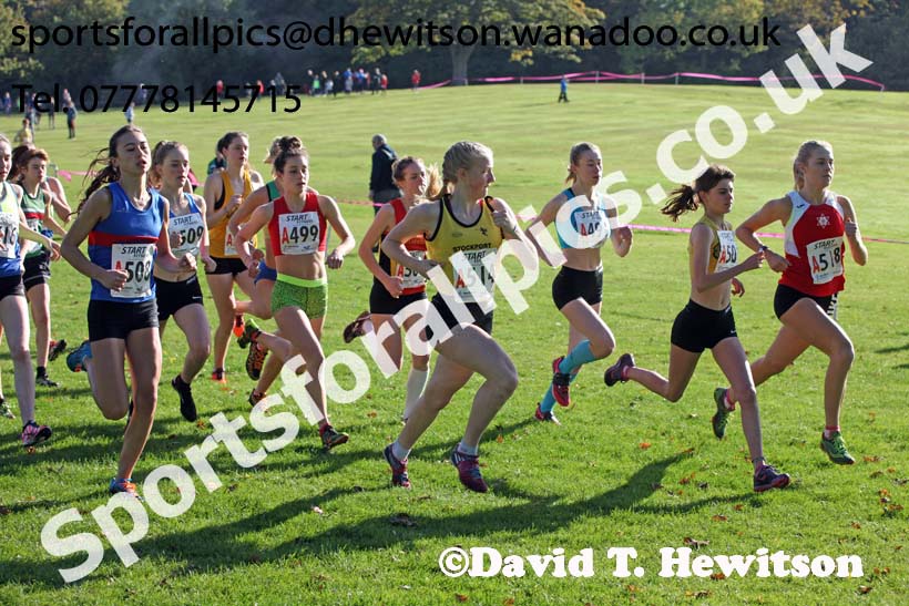 Womens under-17s Northern Cross Country Relays, Graves Park, Sheffield. Photo: David T. Hewitson/Sports for All Pics
